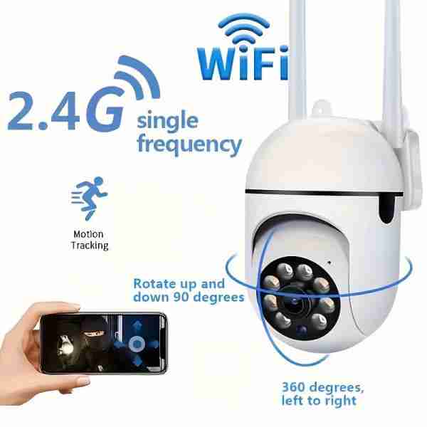 00f5589ae9fa986d6c8e229730d5ecc2 Camera and Color Night Vision Wireless 1080p HD Indoor/Outdoor Camera Bidirectional Audio Wireless Safety Camera Pan/Tilt/Zoom Wi Fi Smart Home Safety Camera and Pet Movement Tracking Color Night Vision Bidirectional Audio