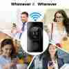 1pc Smart Wireless Doorbell, Smart 2.4G WIFI Video Doorbell, Tuya APP Smart System Control, Two-way Intercom, Night Vision Function, Video Conversation, Family Helper (delivered Without Battery)
