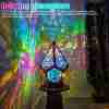 Wooden Bohemian Floor Lamp, USB Charging Hollow Geometric Colorful Lamp Retro Bohemian Light Lamp, LED Colorful Diamond Lights 3D Projection Night Lamp Desk Lamp Home Decor