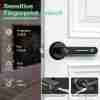 GeekTale Fingerprint Door Lock, Smart Door Lock With App, Smart Door Handle Fingerprint Door Knob Door Levers For Bedroom,