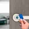 Smart Fingerprint Door Lock Waterproof Door Lock APP/Code/Key Card/Key 5-1 Unlock Way Gift For Birthday/Easter/President's Day (Battery Included)