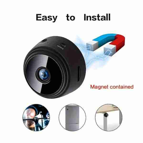 0f1f5595821492b17418f4dcbb6be067-1 1pc wireless mini surveillance camera, intelligent 2.4Ghz Wifi security indoor and outdoor camera, supporting two-way audio, infrared night vision, motion detection and automatic tracking, baby and pet monitors