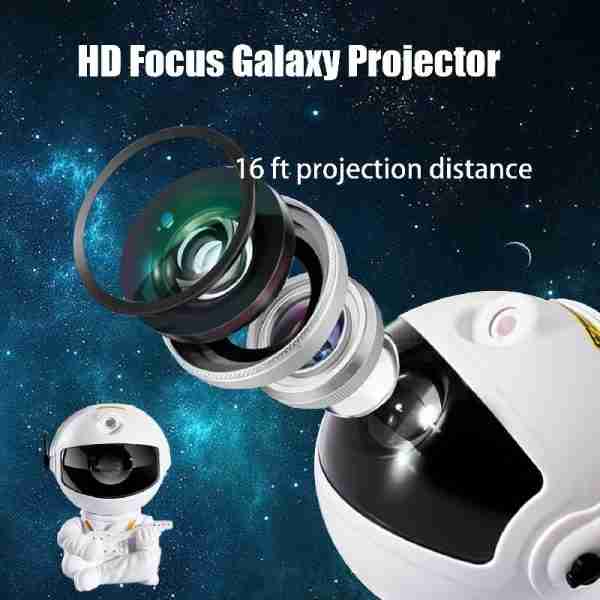 1pc Remote Control Timing LED Nebula Night Light With Star Projector And Guitar Night Light - Remote Control, 360 ° Rotation, Astronaut Nebula Projector, Bedroom Game Room Decoration