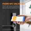Home Electronic Digital Biometric Fingerprint Door Lock Keyless Entry Door Lock with App and Keypad, Smart Door Lock, Front Door Locks