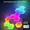 10pcs DIY Smart Hexagonal Lights Wall Lights LED Wall Panel Lights, USB-Power Connectors, Smart Application Control And Music Control, Hexagonal Lights For Game Room Party Bedroom Decoration