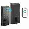 BULIST Smart Lock, Fingerprint Door Lock, Keyless Entry Door Lock, Touchscreen-Backlit Keypad Deadbolt - Tuya APP Full Control, Easy Installation and Programming - Black (Sales only in North America)