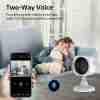 2MP Wireless Wifi Security Camera, 2.4G Wifi Home Monitor Camera for Home/Baby/Pet Monitoring