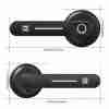 GeekTale Fingerprint Door Lock, Smart Door Lock With App, Smart Door Handle Fingerprint Door Knob Door Levers For Bedroom,