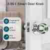 Smart Door Knob, Fingerprint Door Lock, Smart Lock Biometric Door Lock Fingerprint Door Knob With Tuya App Control, Suitable For Bedroom, Cloakroom, Apartments Offices, Hotels (Battery Included)