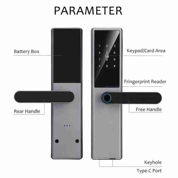 428e0ba4e0bd3539a4eed04237decf18 WAFU TT Lock Fingerprint Smart Door Lock Biometric Digital Electric Hotel Door Lock For Home Hotel Office
