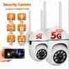 Secure Your Home With 5G Wireless Surveillance Cameras - HD 1080p Motion Tracking & Protection