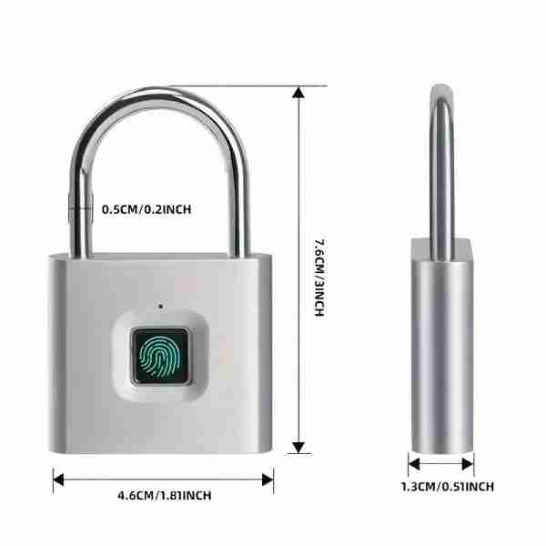 510f12f6751919ae811340b2a1255d9b Smart Fingerprint Padlock USB Rechargeable Door Lock Biometric Thumbprint Door Padlocks Zinc Alloy Smart Life Unlock