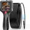Industrial Endoscopic Camera Light, 1080P HD endoscopic camera, 5.5mm thin Snake camera 2.4 "screen, flexible semi-rigid cable sewers, drains, pipes, Industrial equipment inspection/repair/analysis