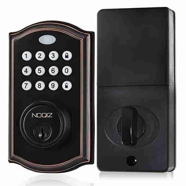 52de288d3b4ef8e24e9145c51e9e8b2d Noqiz Keyless Entry Door Lock, Smart Lock With Touchscreen Keypad, Secure Deadbolt Lock With 50 User Codes, Easy Installation, Auto Lock, Bedroom Door, Home, Apartment, M15 ORB