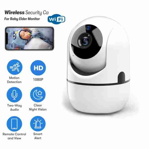 5995967bbe12a1bda704fc1a22214de0 1pc HD 1080P Wireless Security WIFI Camera IP Camera, AI Smart Human Tracking Motion Detection, 2.4GAlarm Push, Video Surveillance, Smart Home Security Camera Mini Camera PTZ Camera Two Way Audio Security Indoor outdoors, Baby Pet Monitor works with 5G ph