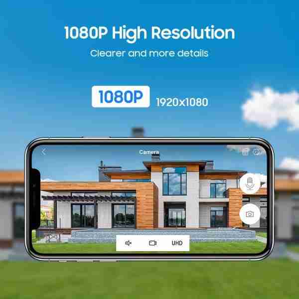 5c67f091195d954d96f9093f705811c1 1pc Wireless Security WIFI Camera Indoor Outdoors, Mini 360° PTZ Panoramic IP Camera, Full HD 1080P Smart Home Camera, 2.4GHz,Baby, Pet MonitorTwo Way Audio, Waterproof Motion Detection Alarm Push,works With Phone Computer Ipad,Remote