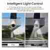 2 Packs, Solar Powered Dummy Camera, Fake Security Camera With LED PIR Motion Sensor Detection Light, Flood Light For Garden, Outdoor, Homes, Office, Shops, Garage