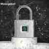 Mini Smart Fingerprint Padlock, Waterproof Security Door Lock, Antitheft Keyless USB Rechargeable Lock For Suitcase Luggage