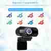 Webcam, USB Webcam With Microphone, 1080P HD Video Webcam, Streaming Computer Web Camera With 120° Vertically Rotation And 90° Wide View Angle, USB Computer Webcam For PC Laptop Desktop Video Calling