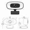 4K HD Computer Webcam, Plug And Play, No Driver Required USB Interface Webcam, Built-in Microphone, Webcast Fill Light, Voice Call Conference Camera, Work Camera, Laptop External Webcam