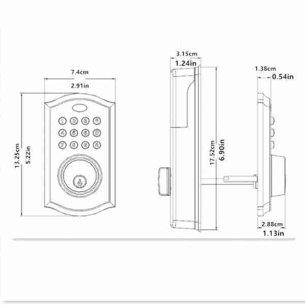 774de4d600808f344a474b8f9337c29f Noqiz Keyless Entry Door Lock, Smart Lock With Touchscreen Keypad, Secure Deadbolt Lock With 50 User Codes, Easy Installation, Auto Lock, Bedroom Door, Home, Apartment, M15 ORB