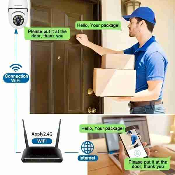 8ec2a89d-9168-47e7-9e87-03ae3c6d5f21-1 Light Bulb Security Cameras Indoor Wireless WiFi Camera 2.4GHz, 360 Degree, E27 Light Socket Screw In Security Cameras For Home Security Safe Cam Lightbulb Cameras Night Vision, 355° Pan/Tilt For Home Security Safe Light Bulb Cameras Indoor/outdoor, HD 10