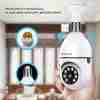 Light Bulb Security Cameras Indoor Wireless WiFi Camera 2.4GHz, 360 Degree, E27 Light Socket Screw In Security Cameras For Home Security Safe Cam Lightbulb Cameras Night Vision, 355° Pan/Tilt For Home Security Safe Light Bulb Cameras Indoor/outdoor, HD 10