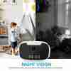 2MP Wifi Security Camera, For Indoor And Home Security, Clock Camera, Temp Showing, 2 Way Audio, Motion Detection, 1080P Night Vision, App Online Viewing, Without SD Card