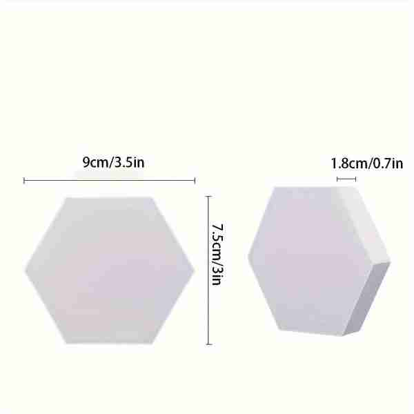 6pcs Music Sync Hexagon Lights - Smart APP And Remote RGB Wall Light Hexagonal Modular Light Honeycomb Shape Panels LED Lights For Bedroom And Study Decor