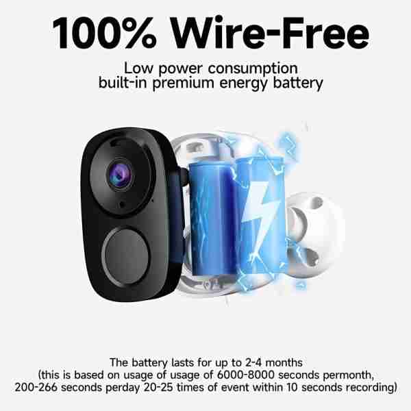 Security Cameras Wireless Outdoor, 2K 3MP Battery Powered WiFi Security Camera with Spotlight & Siren Alarm, 2-Way Audio, Color Night Vision, AI&PIR Motion Detection, AI Detection for Home Security, Works with Alexa, 2-Way Talk, Waterproof, Cloud/SD Stora