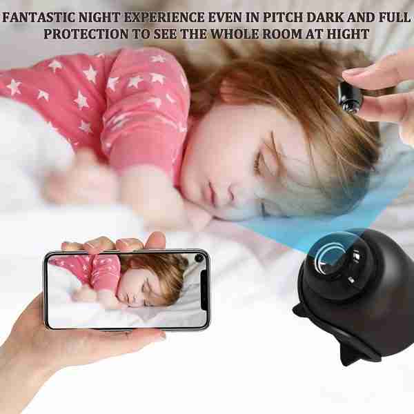 b5f73a94-1fc2-412b-a1e8-4afc55ae6168-1 WiFi Surveillance Camera 2.4G Monitor Night Vision Motion Detection Camera Family Security Camera Monitoring Wide-angle Detection IP Camera (not Including SD Card) Without Battery, Christmas、Halloween、Thanksgiving Day Gift