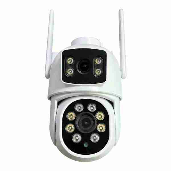 b6c34a8c-aabe-4068-93a9-17a134c5d883 4MP(2MP+2MP) WiFi Security Camera Outdoor, Dual Lens 2.4/5ghz Wireless IP Camera Video Surveillance For Home Security CCTV Monitor,AI Human Tracking, Color Night Vision,Two Way Audio,Pan Tilt Rotation,Work For Eseecloud APP,Without TF Card