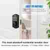 Noqiz Keyless Entry Door Lock, Smart Lock With Touchscreen Keypad, Secure Deadbolt Lock With 50 User Codes, Easy Installation, Auto Lock, Bedroom Door, Home, Apartment, M15 ORB