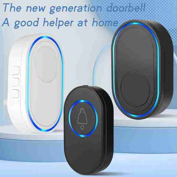 c68e776abc70e22278fc1edeac535ec4 Wireless Doorbell 39 Music LED Flash Security Alarm Smart Home Intelligent US Plug Door Bell Chime Kit