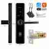Home Electronic Digital Biometric Fingerprint Door Lock Keyless Entry Door Lock with App and Keypad, Smart Door Lock, Front Door Locks