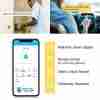Touch Screen Half Panel Lock TTLOCK-TH04T 5-in-1 Keyless Entry Door Locks, Smart Door Lock Fingerprint Door Lock Keypad Door Lock