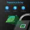 Smart Fingerprint Padlock USB Rechargeable Door Lock Biometric Thumbprint Door Padlocks Zinc Alloy Smart Life Unlock