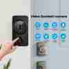 1pc Smart Wireless Doorbell, Smart 2.4G WIFI Video Doorbell, Tuya APP Smart System Control, Two-way Intercom, Night Vision Function, Video Conversation, Family Helper (delivered Without Battery)