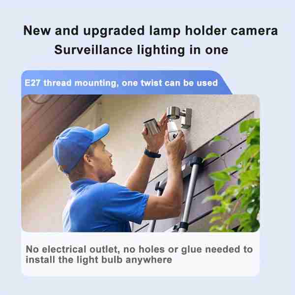 HD Lens Wireless Wi-Fi Smart Home Security Camera with Human Detection, Two Lenses, Motion Tracking, Color Night Vision, Instant Alerts, 355° Pan/Tilt Panoramic Surveillance and Two-Way Audio - 2.4 GHz Only