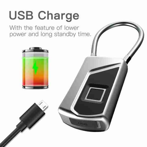 Fingerprint Lock, Smart Lock, Outdoor Box Lock, Luggage Lock, Fingerprint Padlock, Portable Fingerprint Lock, Gym Locker, Waterproof Rabbit Electronic Smart Lock Head
