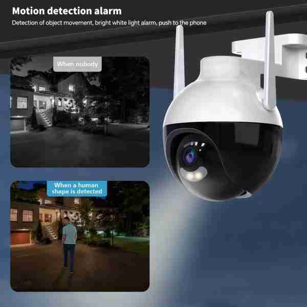 e2a75e510cbb5288d98a6262ac3bf56f 1pc Wireless Security WIFI Camera Indoor Outdoors, Mini 360° PTZ Panoramic IP Camera, Full HD 1080P Smart Home Camera, 2.4GHz,Baby, Pet MonitorTwo Way Audio, Waterproof Motion Detection Alarm Push,works With Phone Computer Ipad,Remote