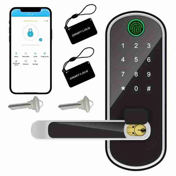 e4a66965909b0c8793dc83002dc48f6d Smart 5 In 1 Door Lock With Handle Biometric Technology Storage Memory Function